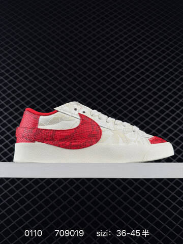 Nike Blazer Low 77 Jumbo White Red Black EU 36-45 Casual - Unisex (BS-73206)