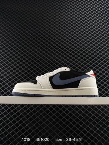Jordan Travis Scott x Air Jordan 1 Low Reverse Mocha Black White Sail Blue Red EU 36-45 Sneaker - Unisex (BS-80488)