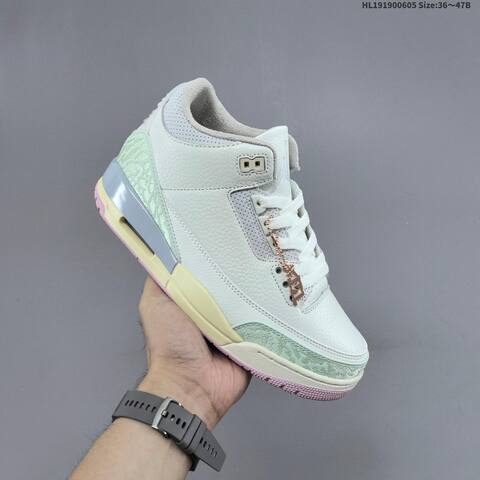 Jordan Air Jordan 3 Retro Sail And Jade Aura EU 36-47 Basketball - Unisex BS-65802