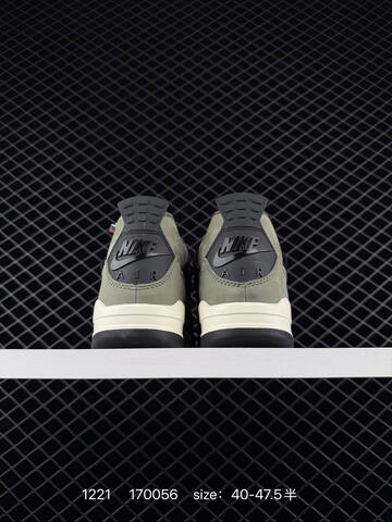 Jordan Air Jordan 4 Retro Undefeated Olive Green Black Sail Orange EU 40-47 5 Basketball Shoe - Men s BS-80016