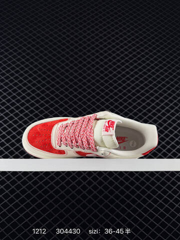 Nike Air Force 1 07 White Red EU 36-45 5 Lifestyle - Unisex (BS-73756)