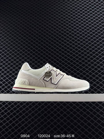 New Balance 574 U574LGHX Off White Burgundy Cream Black EU 36-45 Sneaker - Unisex (BS-82874)