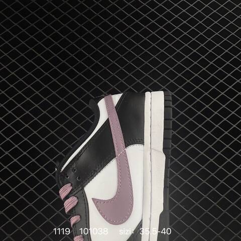 Nike SB Dunk Low DD1391-103 White Black Purple 35 5-40 Skate - Unisex (BS-74129)