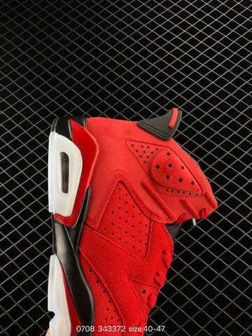 Jordan Air Jordan 6 Retro Toro Bravo Red Black White EU 40-47 Basketball Shoe - Men's (BS-81091)