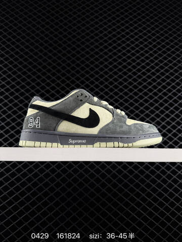 Nike SB Dunk Low Pro x Supreme Purple Grey Black EU 36-45 5 Skate - Unisex (BS-71792)