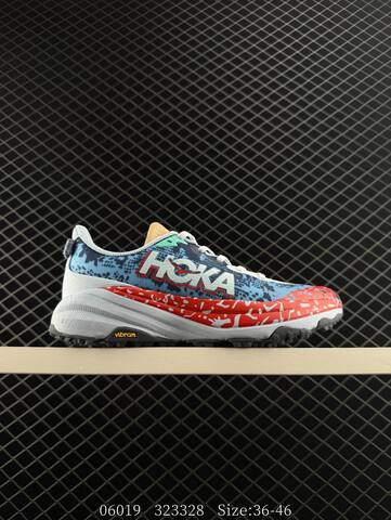 HOKA ONE ONE Speedgoat 6 Blue Red White Black EU 36-46 Trail Shoe Trail Running Sneakers - Unisex (BS-86595)
