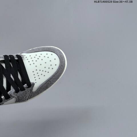 Nike Air Jordan 1 Retro High Gray White Black With Gold Accents 36-47 5 Basketball - Unisex (BS-65850)