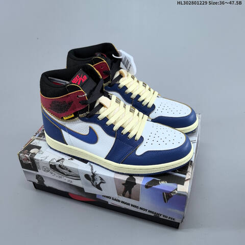 Jordan Air Jordan 1 Retro High OG White Black Red Blue Grey Multi-color EU 36-47 5 Basketball - Unisex BS-67204