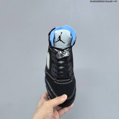 Jordan Air Jordan 5 Retro Black University Blue EU 36-47 Basketball - Unisex (BS-65875)