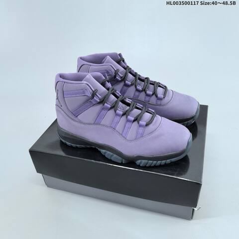Jordan Air Jordan 11 Retro Purple Black 40 48 5B Basketball - Men's (BS-66951)