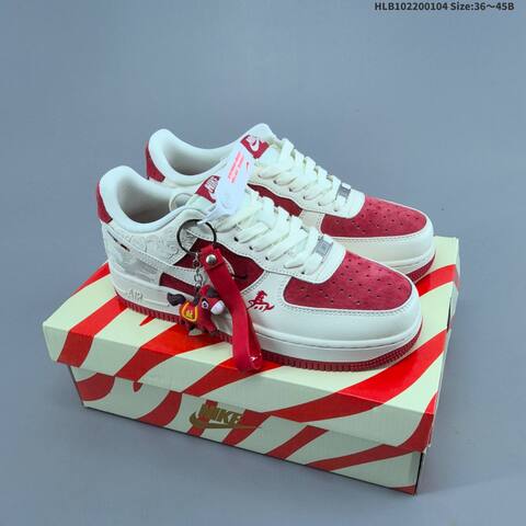 Nike Air Force 1 Low Off White Dark Blue Red EU 36-45 Sneaker - Unisex BS-62237