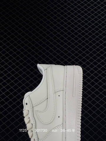 Nike Air Force 1 07 White With Blue Swoosh EU 36-45 Lifestyle - Unisex (BS-74018)
