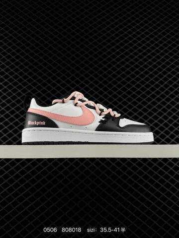 Nike Court Vision Low DIY Multicolor Pink Black White Red 35 5-41 5 Casual - Unisex (BS-71668)