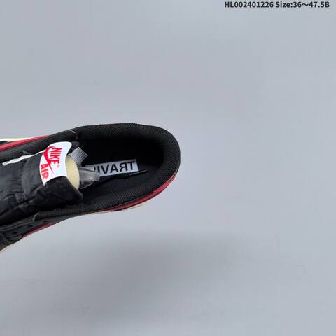 Jordan Travis Scott x Air Jordan 1 Low Black Red EU 36-47 5 Lifestyle - Unisex BS-67270