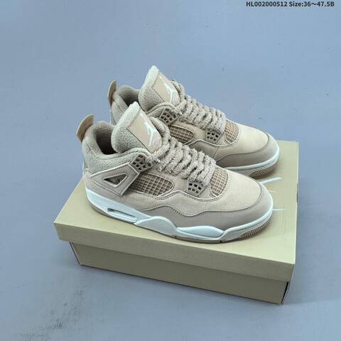 Jordan Air Jordan 4 Retro Cozy Girl Beige Tan Cream EU 36-47 5 Basketball - Unisex (BS-65986)