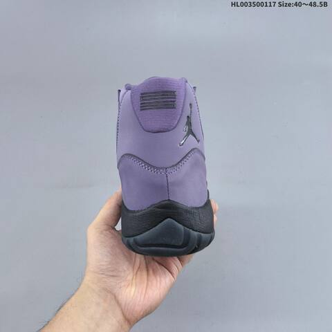 Jordan Air Jordan 11 Retro Purple Black 40 48 5B Basketball - Men's (BS-66951)