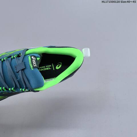 ASICS Court FF 4 Novak Blue Neon Green Dark Grey 40 To 45 Tennis Shoe Casual Sneakers - Men's (BS-69031)