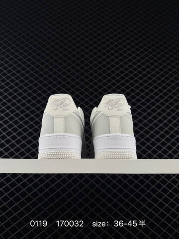Nike Air Force 1 White Light Gray EU 36-45 5 Lifestyle - Unisex (BS-73076)