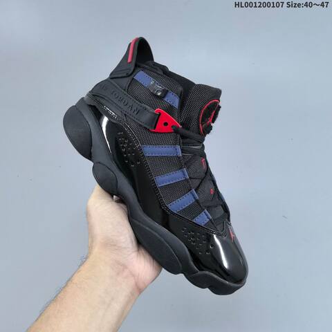 Jordan 6 Rings Black Red Blue EU 40-47 Basketball - Men's (BS-67070)