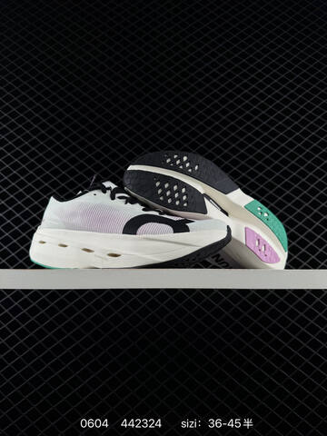 On Cloudboom White Black Purple EU 36-45 Running Shoe Running Sneakers - Unisex (BS-85205)