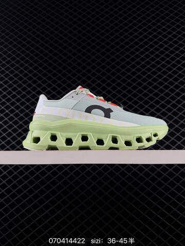 On Cloudmonster Light Green White Grey EU 36-45 Running Shoe Running Sneakers - Unisex BS-85077