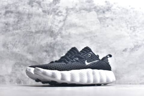 Nike Mind 002 Flyknit Black White Metallic Silver Orange Sneaker (BS-59803)