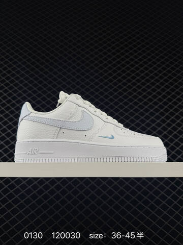 Nike Air Force 1 07 White With Light Blue Accents 36-45 5 Lifestyle - Unisex (BS-72883)