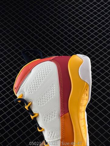 Jordan Air Jordan 9 Retro CV0420 100 White Orange Yellow Navy Red EU 40-47 Basketball Shoe - Men s BS-81327