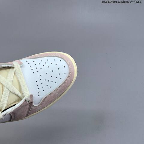 Nike Air Jordan 1 Retro High OG White Pink Beige 36 48 5 Casual - Unisex (BS-66985)
