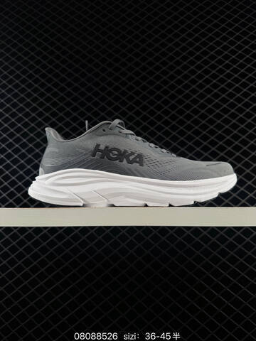 HOKA Clifton 11 Grey White Black EU 36-45 Running Shoe Running Sneakers - Unisex (BS-86121)