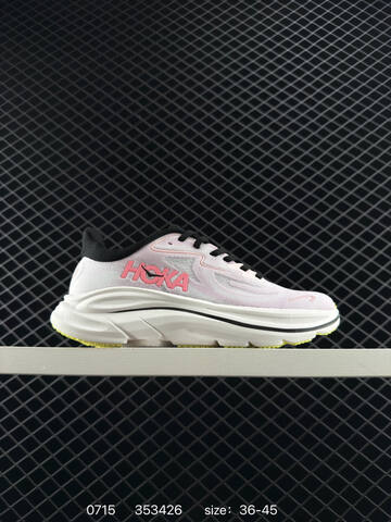 HOKA Clifton 10 Light Pink White Black Yellow EU 36-45 Running Shoe Running Sneakers Unisex BS-86553