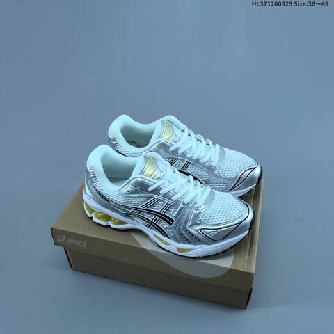 ASICS Gel-Kayano 14 Cream Silver Black EU 36-46 Running Shoe Running Sneakers - Unisex (BS-68795)