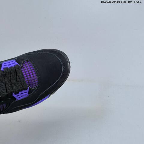 Jordan Air Jordan 4 Retro Purple Thunder Black Purple EU 40-47 5 Basketball - Men's (BS-66133)