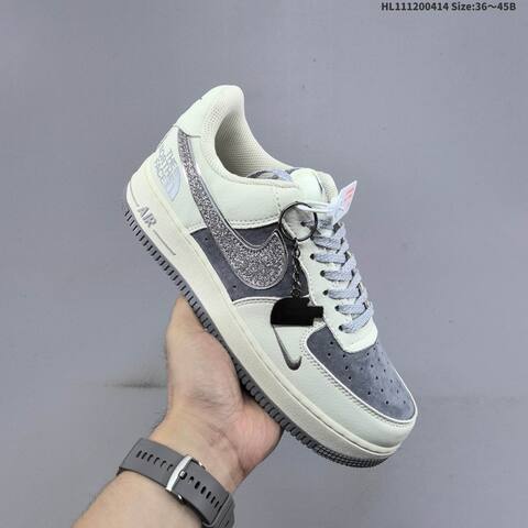 Nike Air Force 1 07 Low Off White Grey Silver EU 36-45 Sneaker - Unisex BS-60752