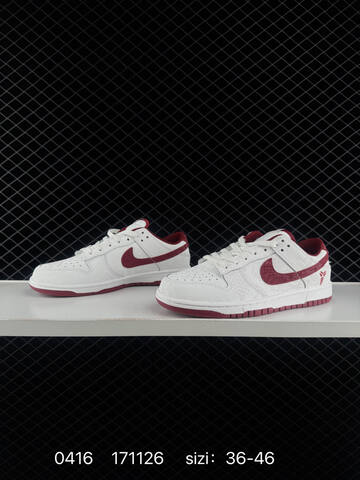 Nike Dunk Low White Team Red EU 36-46 Skate - Unisex (BS-72063)