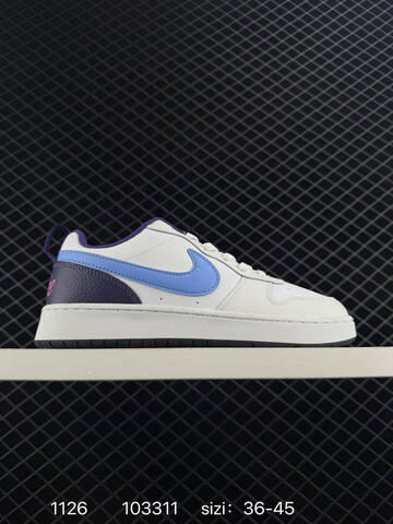 Nike Court Borough Low 2 Black Red White EU 40-45 Casual - Men's (BS-73982)