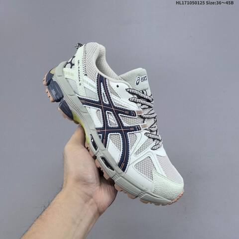 ASICS Gel-Kahana 8 Off White Navy Beige EU 36-45 Trail Shoe Trail Running Sneakers - Unisex (BS-69038)