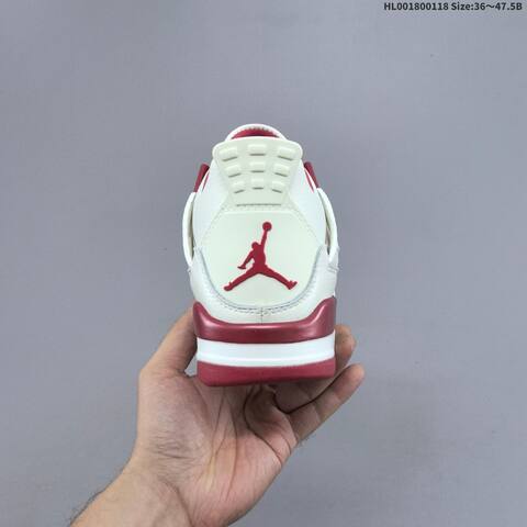 Jordan Air Jordan 4 Retro White Sierra Red EU 36-47 5 Basketball - Unisex (BS-66934)