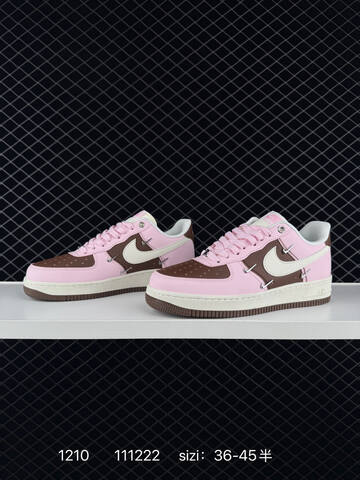 Nike Air Force 1 07 Low Pink Brown Cream EU 36-45 Lifestyle - Unisex (BS-73789)