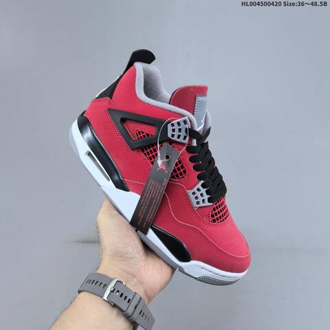 Jordan Air Jordan 4 Retro Toro Bravo Red Black White Grey EU 36-48 5 Basketball - Unisex BS-66119