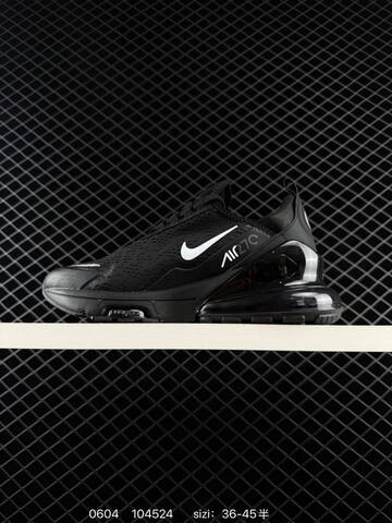 Nike Air Max 270 Black White Silver EU 36-45 Running - Unisex (BS-70989)