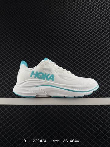 HOKA ONE ONE Clifton 10 White Cyan EU 36-46 Running Shoe Running Sneakers - Unisex (BS-86401)