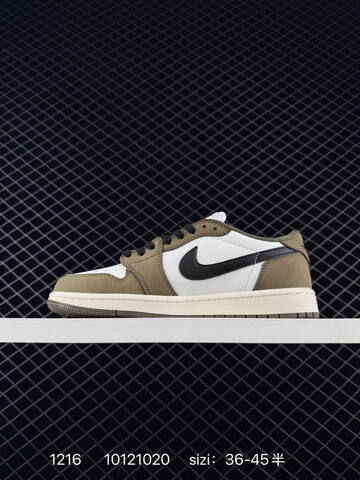 Jordan Air Jordan 1 Low White Olive Black Sail EU 36-45 Sneaker - Unisex BS-80054