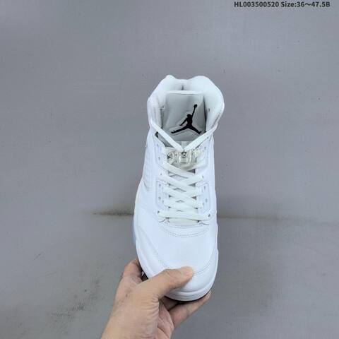 Jordan Air Jordan 5 Retro White Silver 36 47 5 Basketball - Unisex (BS-65916)