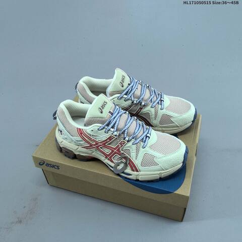 ASICS GEL-KAHANA 8 Cream Beige Red Blue EU 36-45 Trail Shoe Trail Running Sneakers - Unisex (BS-68837)