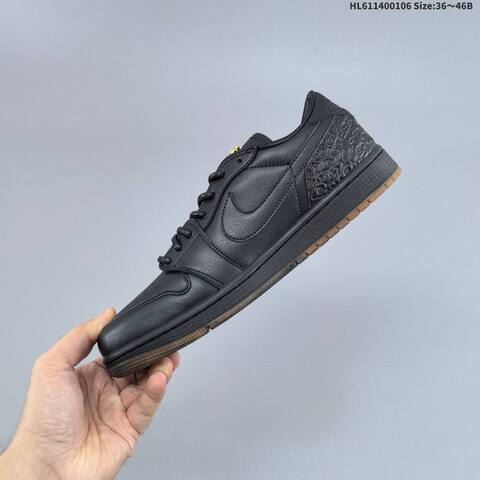 Nike Air Jordan 1 Low Black EU 36-46 Casual - Unisex (BS-67087)