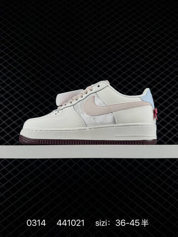 Nike Air Force 1 07 Low Sail White Pink Burgundy EU 36-45 Lifestyle - Unisex (BS-72647)