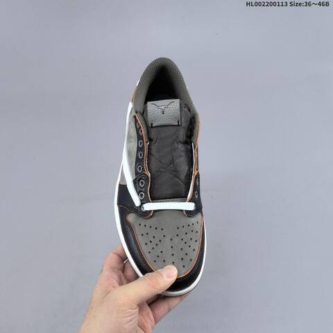 Nike Dunk Low Grey Black White With Orange Accents 36 46 Casual - Unisex (BS-66990)