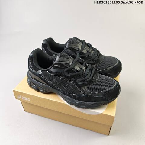 ASICS GEL NYC Black Graphite Light Blue EU 36-45 Running Shoe Running Sneakers - Unisex (BS-69322)