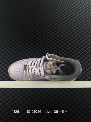 Nike Air Force 1 07 White With Blue Accents EU 36-45 Lifestyle - Unisex (BS-73993)